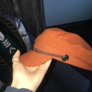 Orange conductor hat